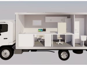 mobile laboratory vehicle side profile