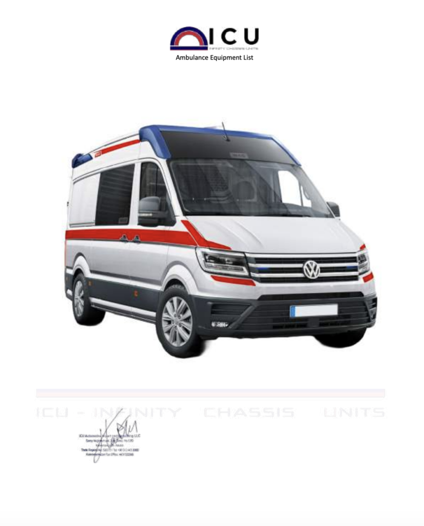 Crafter Ambulance Catalog