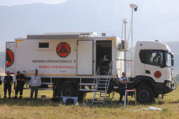 Mobile health vehicle during field test